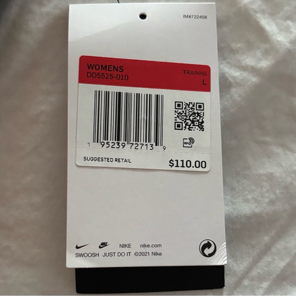 Nike NWT Yoga Luxe DRI-FIT Infinalon Jumpsuit Size L Tight Fit Open Stomach - Picture 15 of 16
